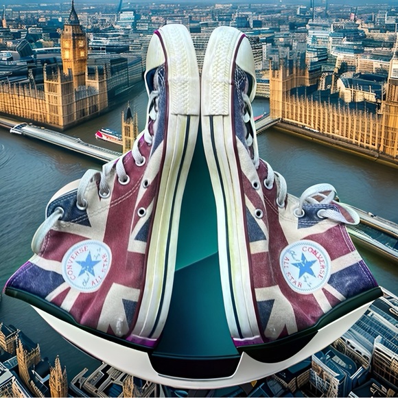 Converse All-Star canvas high-tops - special Union Jack edition - awesome - Picture 5 of 10